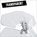 Spoilerarufsatz Vario ERGO 3D(+) silber - transparent